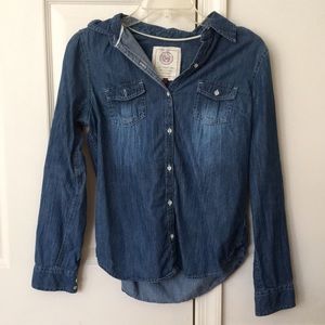 Denim button up